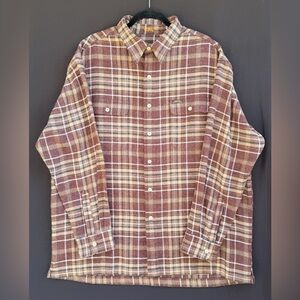 Chaps Ralph Lauren Plaid Button-Up Shirt Feels like Wool or Blend 70’s 80’s **